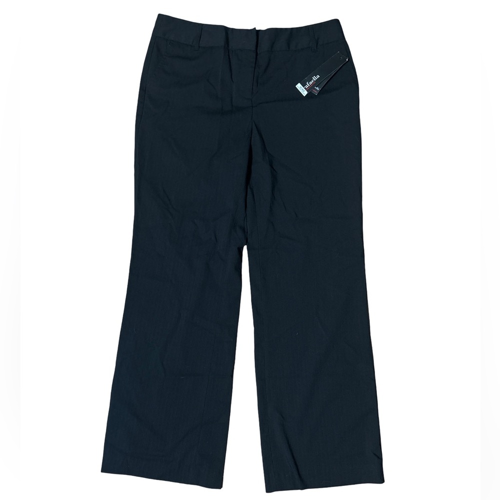 Rafaella Classic Fit Trouser Leg Black Pant